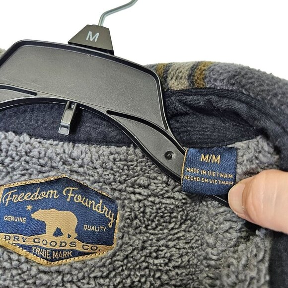 Freedom Foundry Plaid Heritage Print Sherpa Lined Fleece Shirt Jacket‎ Shacket M - Picture 3 of 9